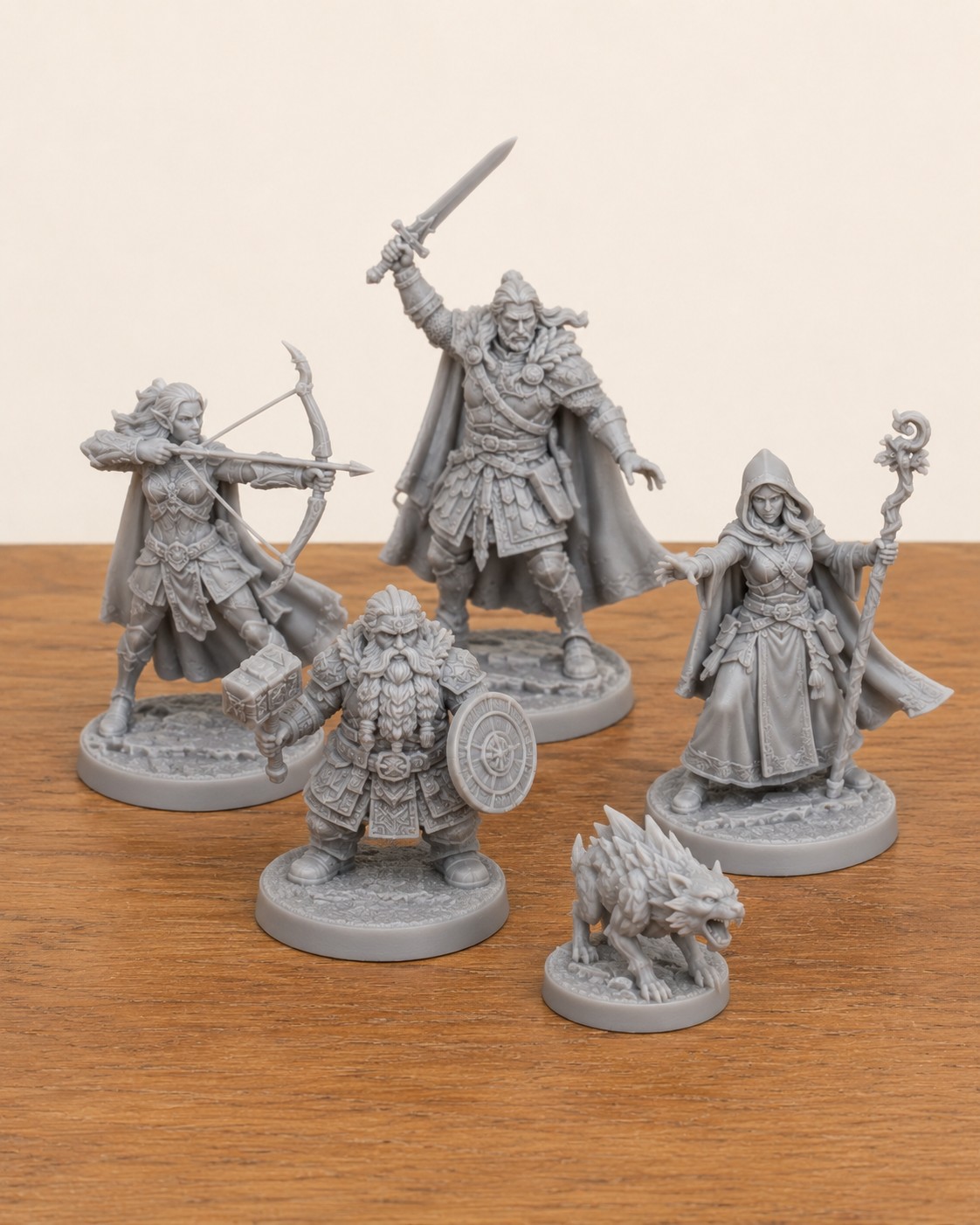 Unpainted print set